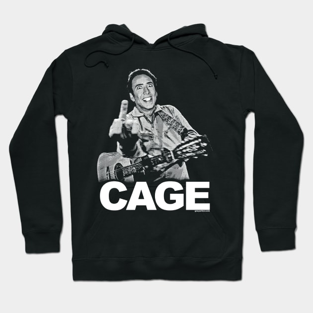 Nicholas Cage "The Bird" (Johnny Cash parody mashup) Hoodie by UselessRob